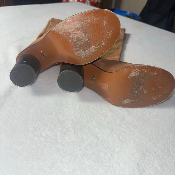 Coach Ombre Saddle Suede Heel Boot Round Heel Size 7.5 - Picture 6 of 6